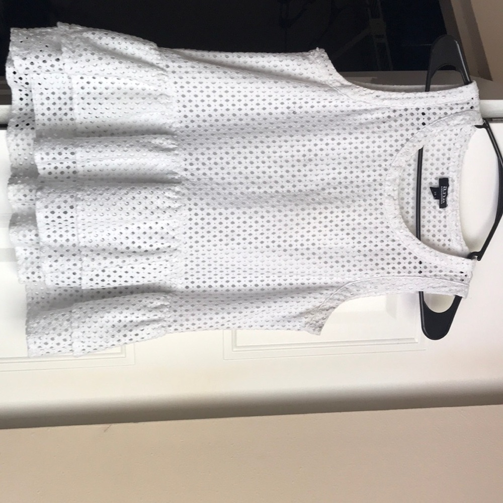 Super cute white a.n.a peplum top!